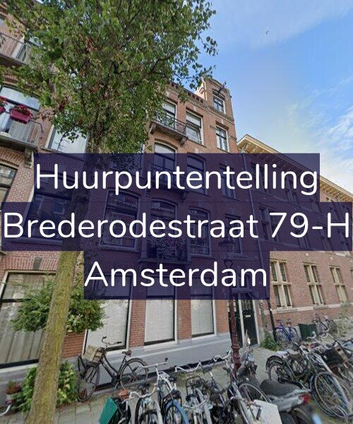 Foto gevel Huurpuntentelling voor Brederodestraat 79-H, Amsterdam