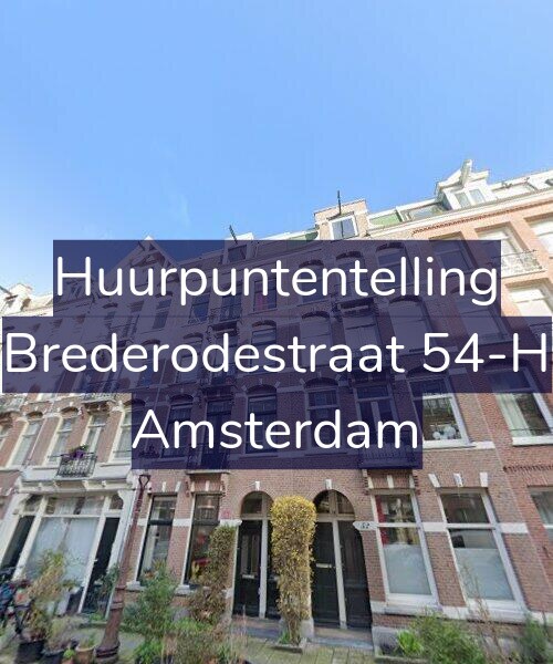 Foto gevel Huurpuntentelling voor Brederodestraat 54-H, Amsterdam