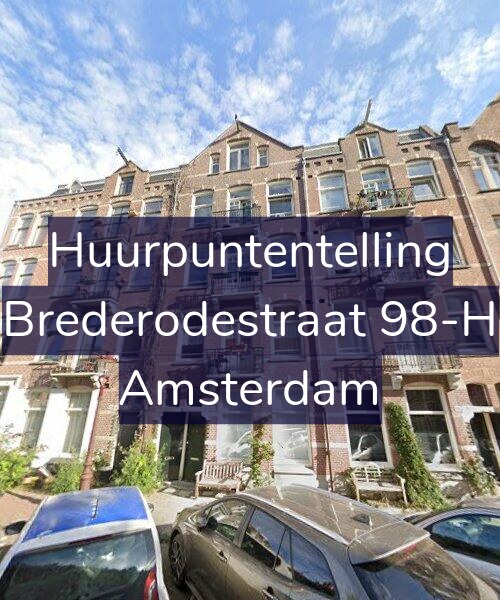 Foto gevel Huurpuntentelling voor Brederodestraat 98-H, Amsterdam