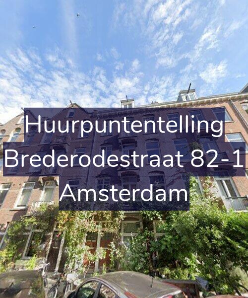 Foto gevel Huurpuntentelling voor Brederodestraat 82-1, Amsterdam