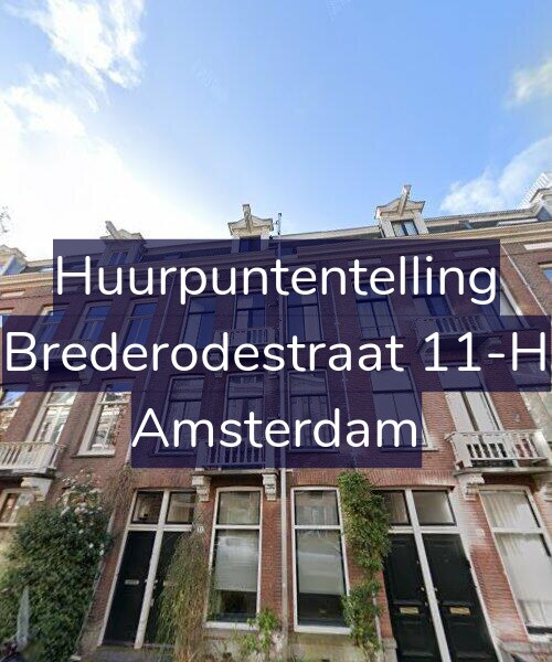 Foto gevel Huurpuntentelling voor Brederodestraat 11-H, Amsterdam