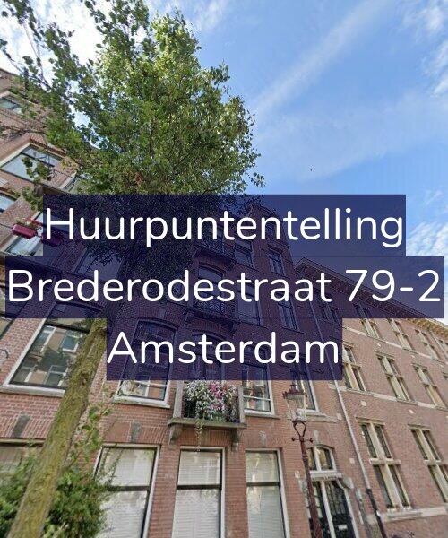 Foto gevel Huurpuntentelling voor Brederodestraat 79-2, Amsterdam