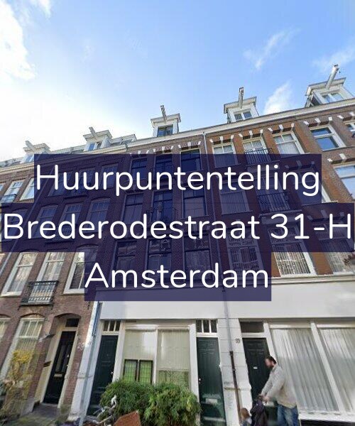 Foto gevel Huurpuntentelling voor Brederodestraat 31-H, Amsterdam