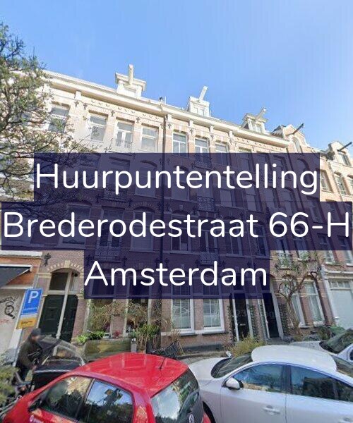 Foto gevel Huurpuntentelling voor Brederodestraat 66-H, Amsterdam