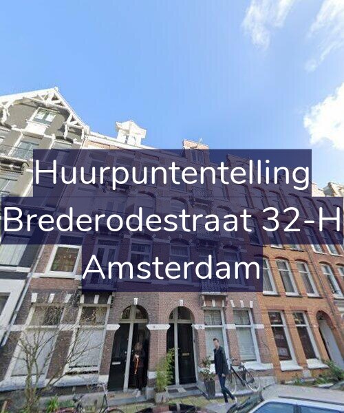 Foto gevel Huurpuntentelling voor Brederodestraat 32-H, Amsterdam