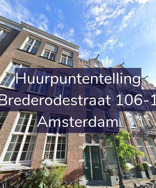Foto gevel Huurpuntentelling voor Brederodestraat 106-1, Amsterdam