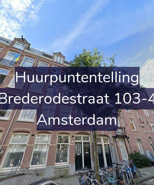 Foto gevel Huurpuntentelling voor Brederodestraat 103-4, Amsterdam