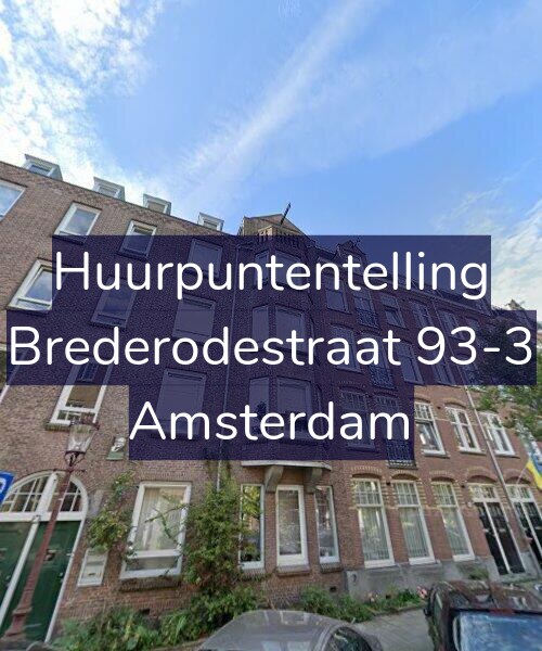 Foto gevel Huurpuntentelling voor Brederodestraat 93-3, Amsterdam