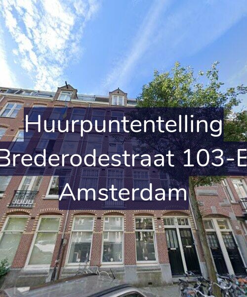 Foto gevel Huurpuntentelling voor Brederodestraat 103-B, Amsterdam