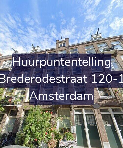 Foto gevel Huurpuntentelling voor Brederodestraat 120-1, Amsterdam