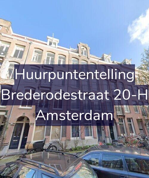 Foto gevel Huurpuntentelling voor Brederodestraat 20-H, Amsterdam