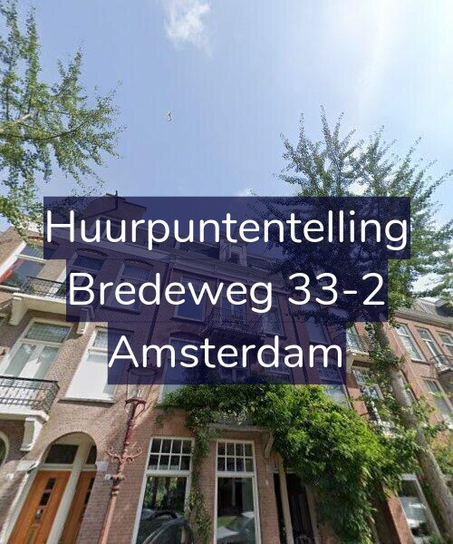 Foto gevel Huurpuntentelling voor Bredeweg 33-2, Amsterdam