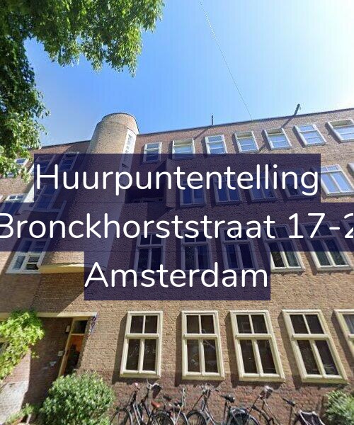 Foto gevel Huurpuntentelling voor Bronckhorststraat 17-2, Amsterdam