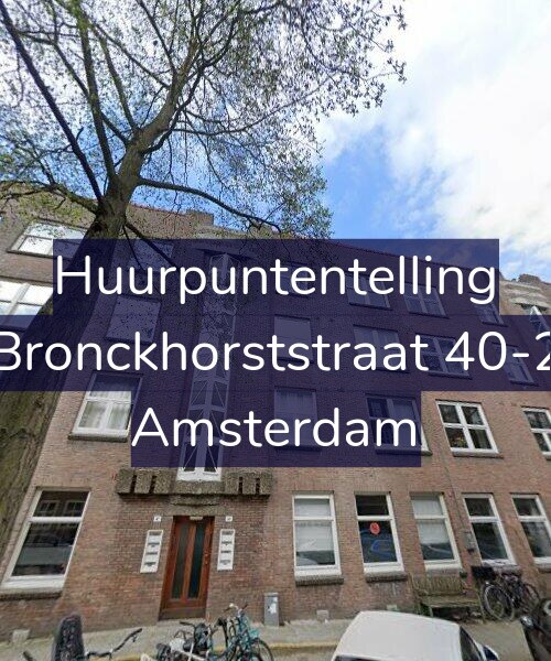 Foto gevel Huurpuntentelling voor Bronckhorststraat 40-2, Amsterdam