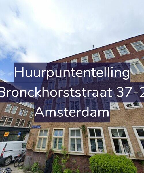 Foto gevel Huurpuntentelling voor Bronckhorststraat 37-2, Amsterdam