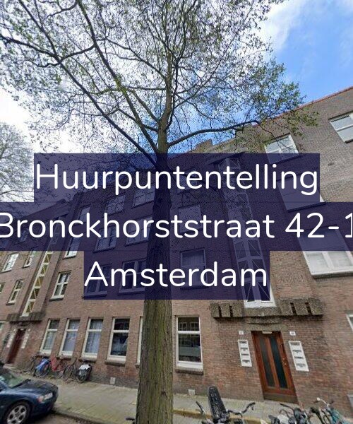 Foto gevel Huurpuntentelling voor Bronckhorststraat 42-1, Amsterdam