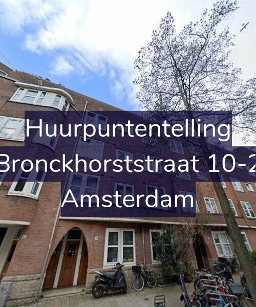 Foto gevel Huurpuntentelling voor Bronckhorststraat 10-2, Amsterdam