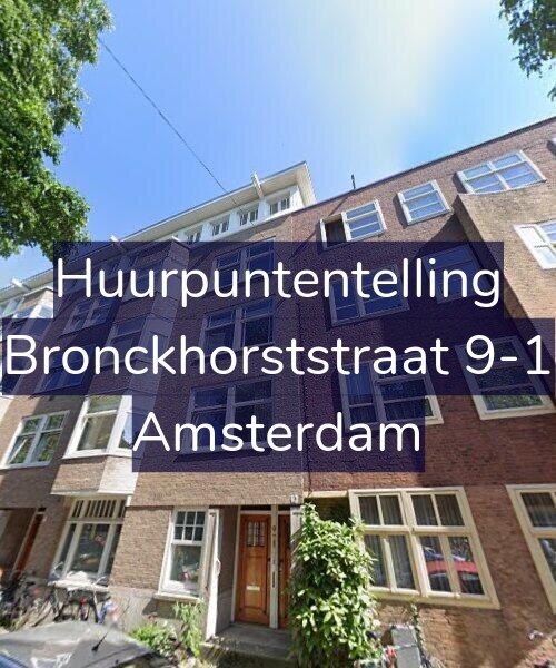 Foto gevel Huurpuntentelling voor Bronckhorststraat 9-1, Amsterdam