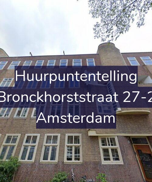 Foto gevel Huurpuntentelling voor Bronckhorststraat 27-2, Amsterdam