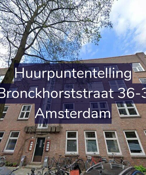 Foto gevel Huurpuntentelling voor Bronckhorststraat 36-3, Amsterdam