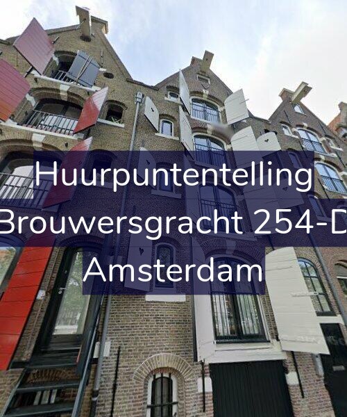 Foto gevel Huurpuntentelling voor Brouwersgracht 254-D, Amsterdam