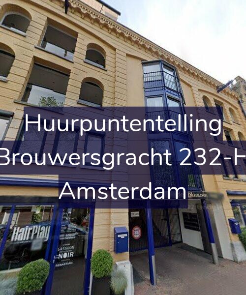 Foto gevel Huurpuntentelling voor Brouwersgracht 232-H, Amsterdam
