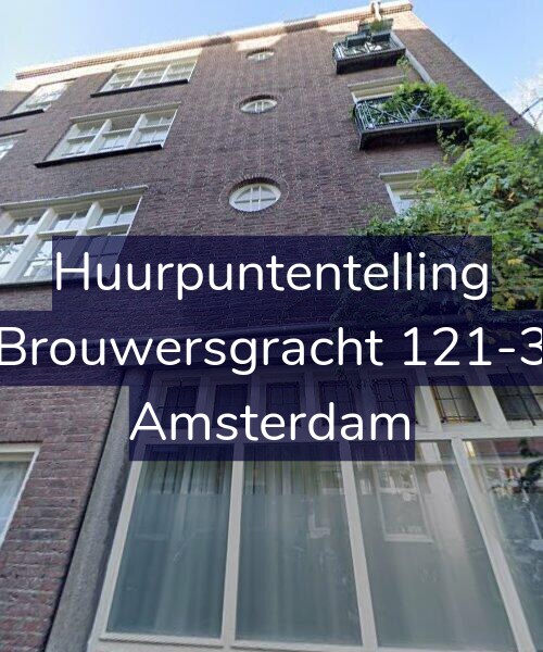 Foto gevel Huurpuntentelling voor Brouwersgracht 121-3, Amsterdam