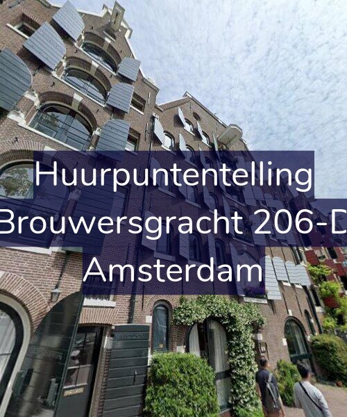 Foto gevel Huurpuntentelling voor Brouwersgracht 206-D, Amsterdam