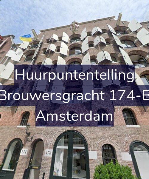 Foto gevel Huurpuntentelling voor Brouwersgracht 174-B, Amsterdam