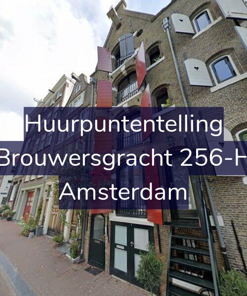Foto gevel Huurpuntentelling voor Brouwersgracht 256-H, Amsterdam