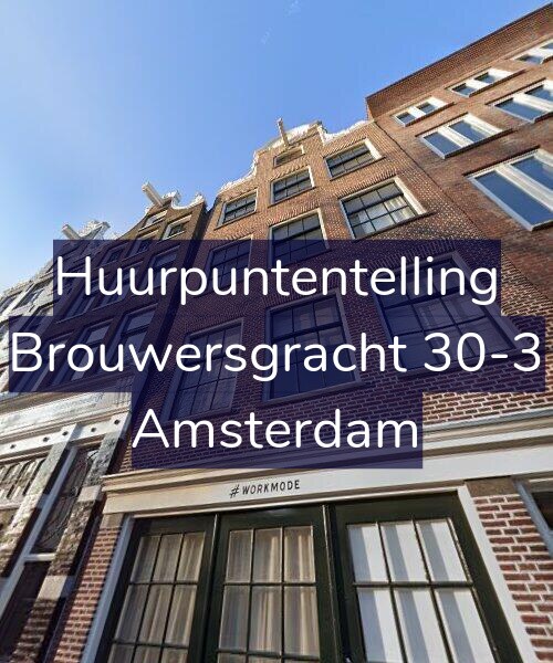 Foto gevel Huurpuntentelling voor Brouwersgracht 30-3, Amsterdam
