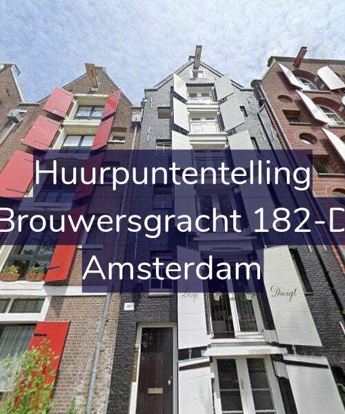 Foto gevel Huurpuntentelling voor Brouwersgracht 182-D, Amsterdam