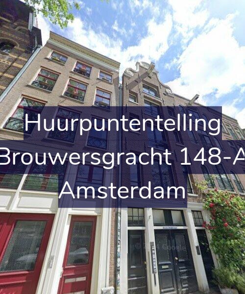Foto gevel Huurpuntentelling voor Brouwersgracht 148-A, Amsterdam