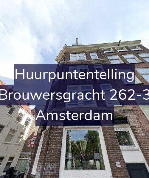 Foto gevel Huurpuntentelling voor Brouwersgracht 262-3, Amsterdam