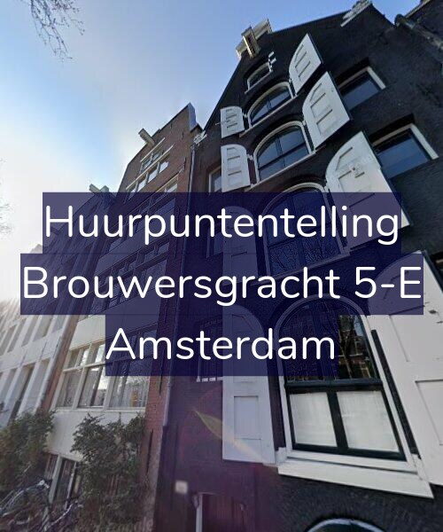 Foto gevel Huurpuntentelling voor Brouwersgracht 5-E, Amsterdam