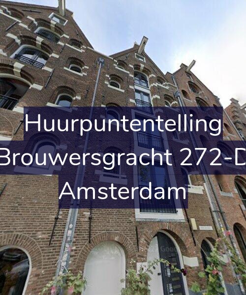 Foto gevel Huurpuntentelling voor Brouwersgracht 272-D, Amsterdam
