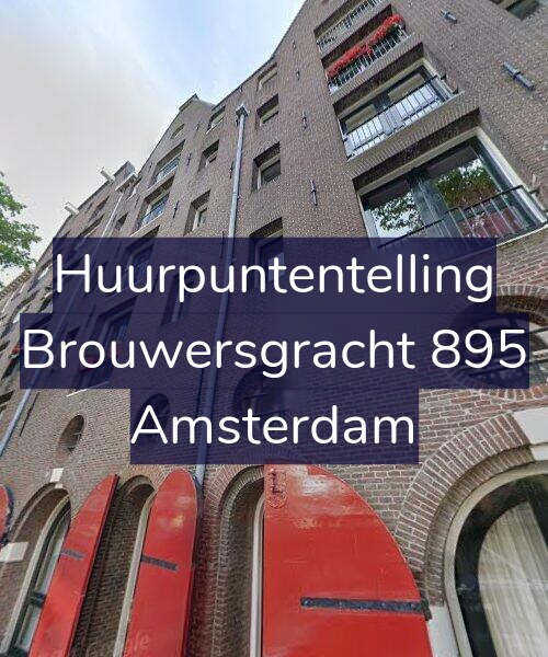 Foto gevel Huurpuntentelling voor Brouwersgracht 895, Amsterdam