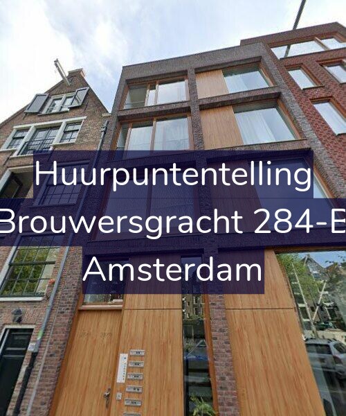 Foto gevel Huurpuntentelling voor Brouwersgracht 284-B, Amsterdam