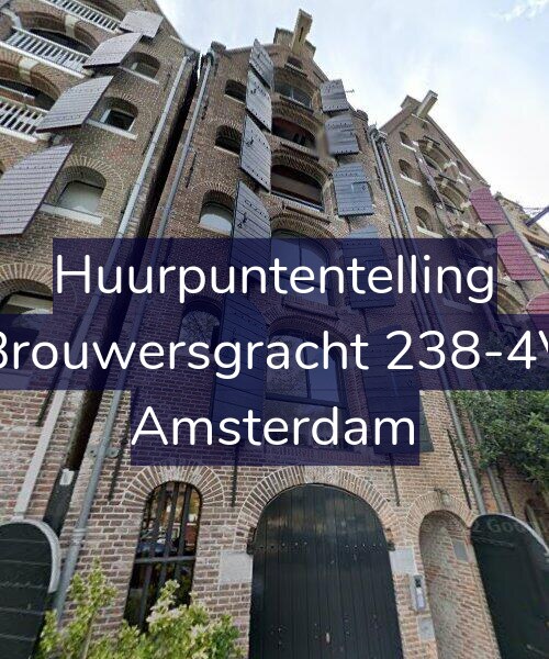 Foto gevel Huurpuntentelling voor Brouwersgracht 238-4V, Amsterdam