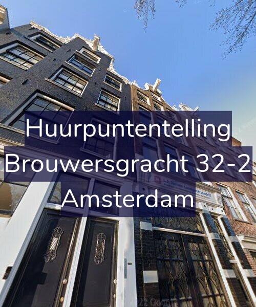 Foto gevel Huurpuntentelling voor Brouwersgracht 32-2, Amsterdam