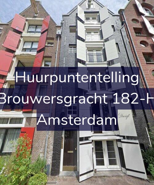 Foto gevel Huurpuntentelling voor Brouwersgracht 182-H, Amsterdam
