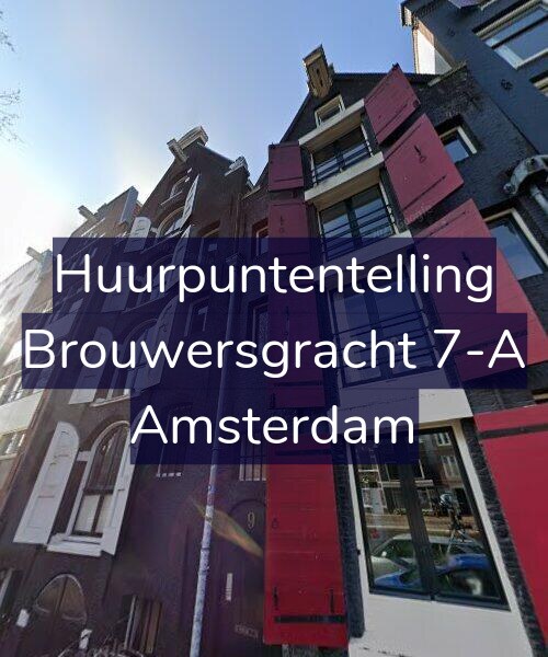 Foto gevel Huurpuntentelling voor Brouwersgracht 7-A, Amsterdam