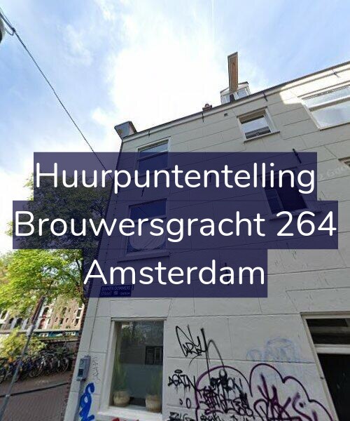 Foto gevel Huurpuntentelling voor Brouwersgracht 264, Amsterdam