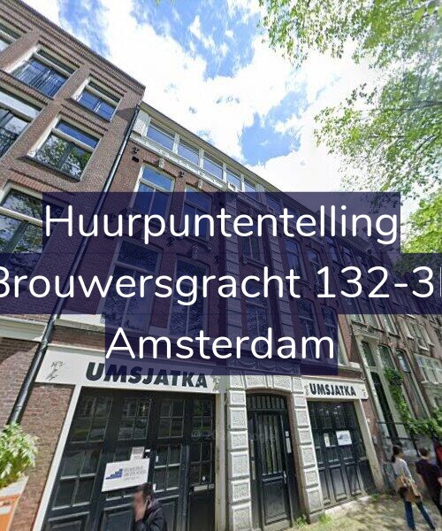 Foto gevel Huurpuntentelling voor Brouwersgracht 132-3L, Amsterdam