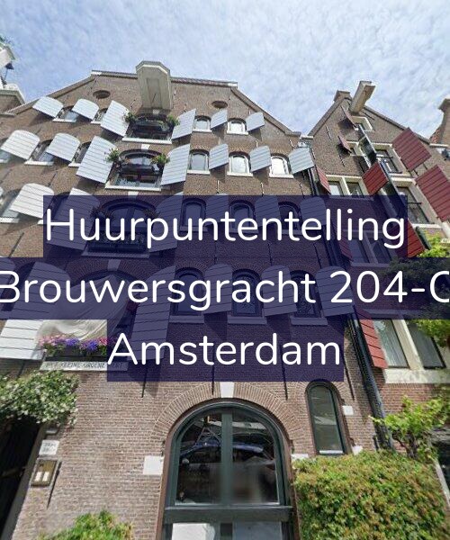 Foto gevel Huurpuntentelling voor Brouwersgracht 204-C, Amsterdam