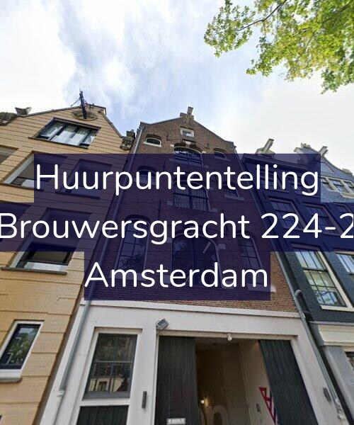 Foto gevel Huurpuntentelling voor Brouwersgracht 224-2, Amsterdam