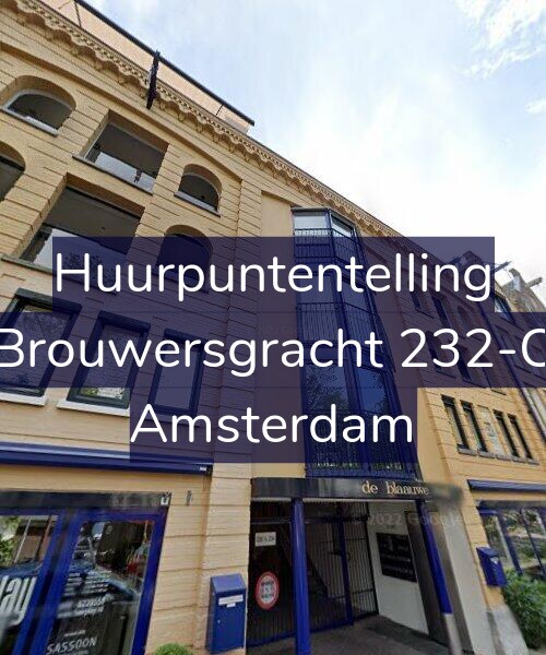 Foto gevel Huurpuntentelling voor Brouwersgracht 232-C, Amsterdam