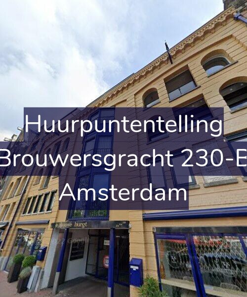 Foto gevel Huurpuntentelling voor Brouwersgracht 230-B, Amsterdam
