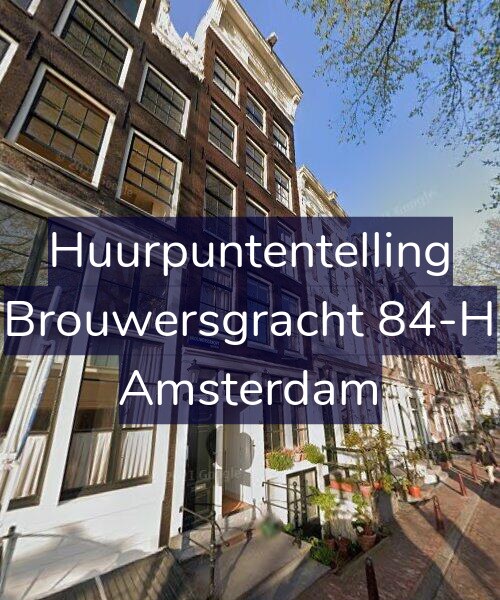Foto gevel Huurpuntentelling voor Brouwersgracht 84-H, Amsterdam