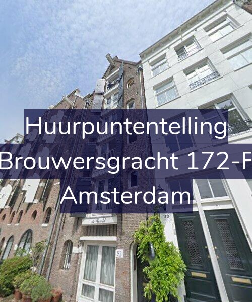 Foto gevel Huurpuntentelling voor Brouwersgracht 172-F, Amsterdam